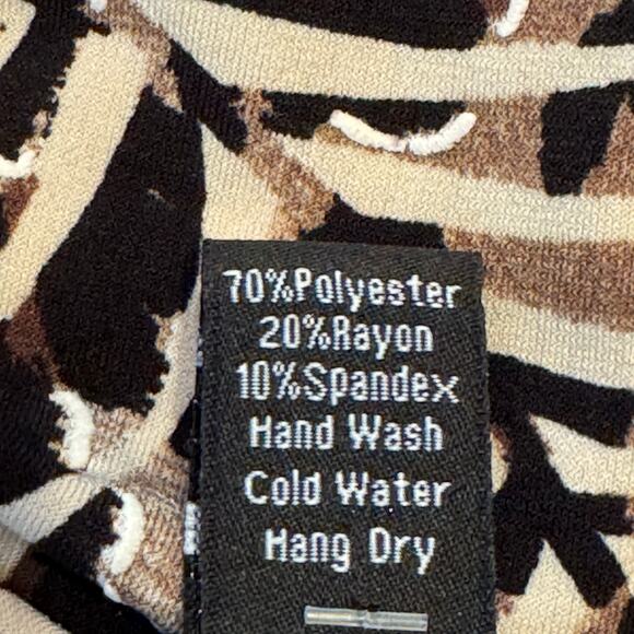 Clara Sun Woo Size Small Animal Palm Tree Print Faux Wrap Micro Mini Dress - Picture 8 of 8